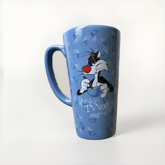 Vintage 1997 Tweety Bird & Sylvester The Cat Double Sided Mug Looney Tunes W.B. - Picture 3 of 7